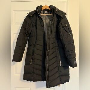 Eddie Bauer Sun Valley women’s Down Parka, color Black, size Large.